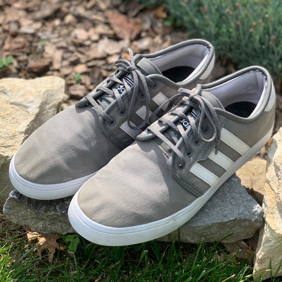 adidas grey canvas shoes